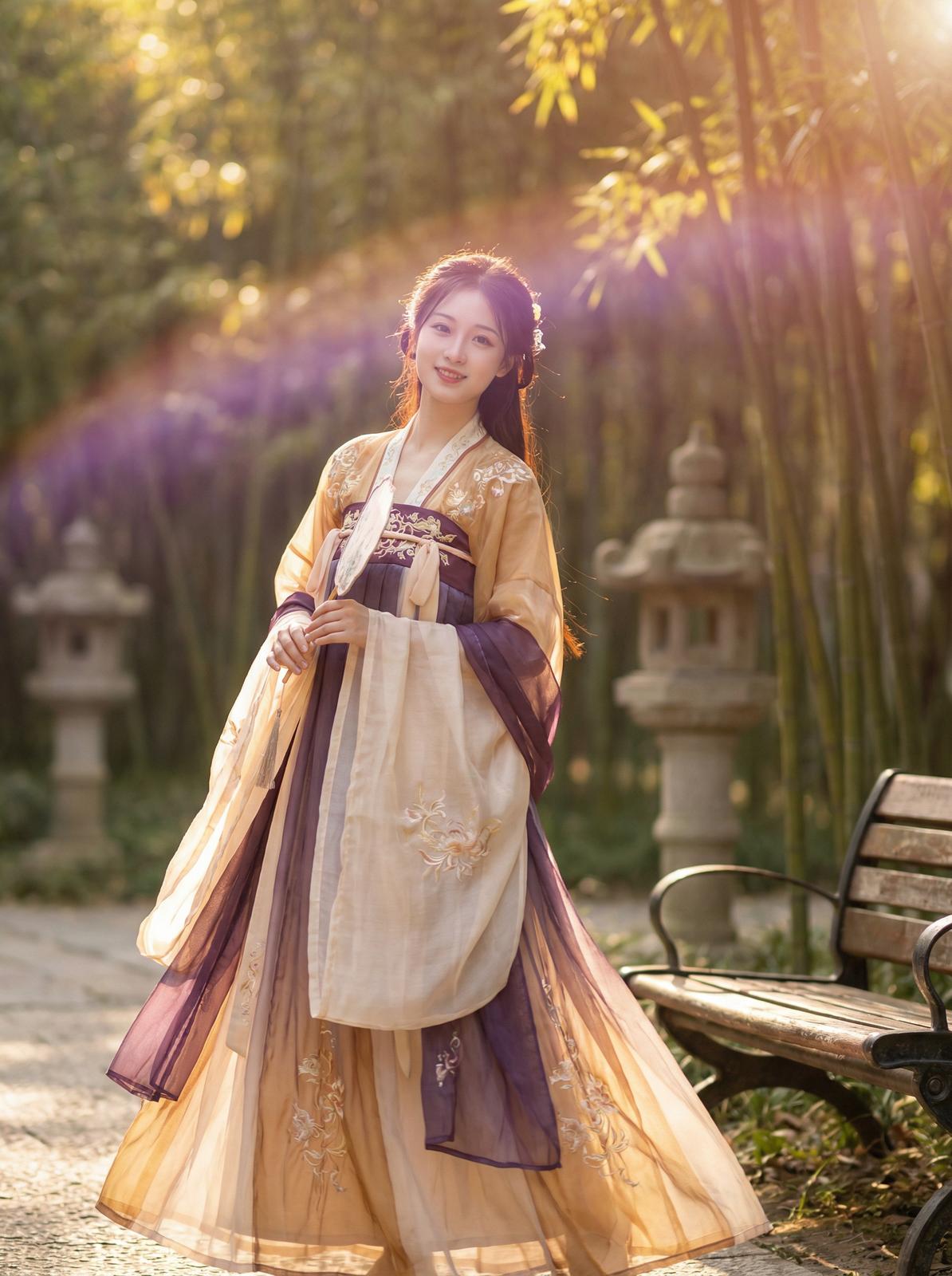 校花古风汉服传媒拍摄